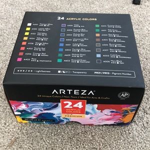 Arteza Acrilic colors. Set of 24. Brand new.